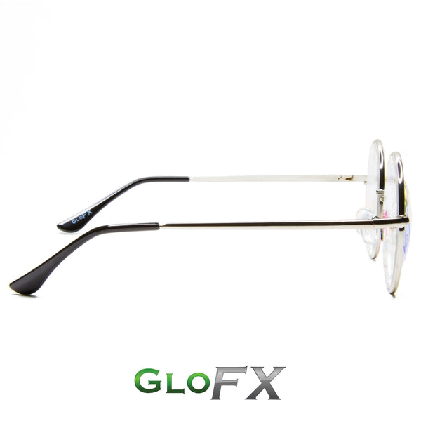 GloFX Imagine Kaleidoscope Glasses - Silver