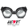 GloFX Heart Effect Diffraction Goggles - Black