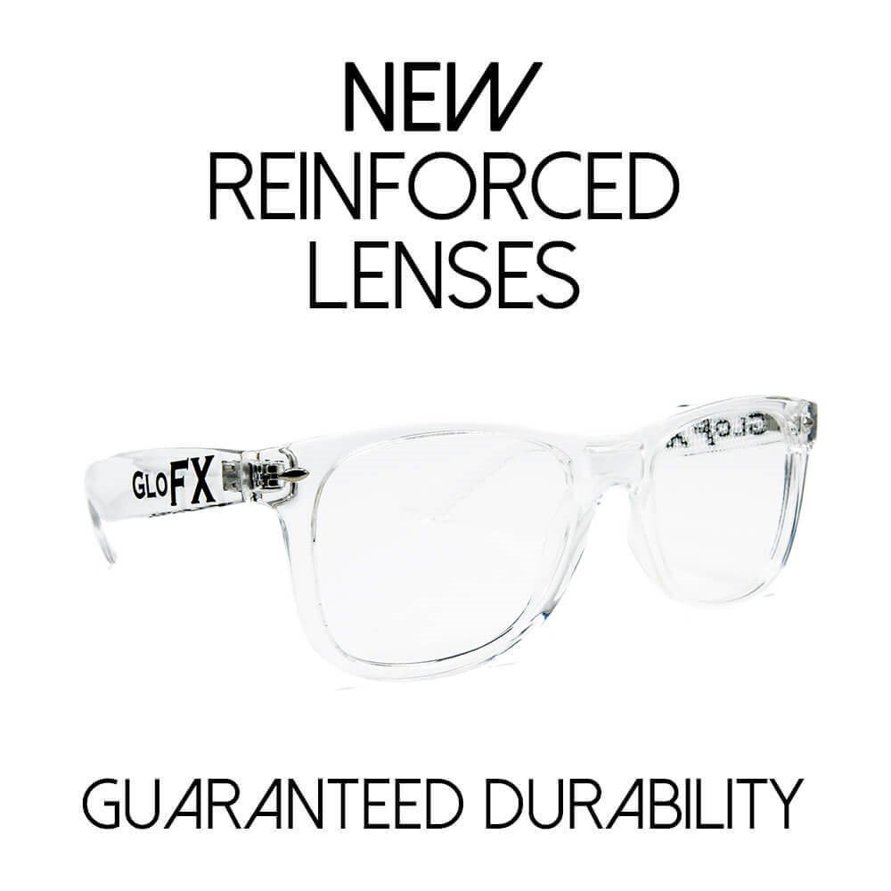 GloFX Heart Effect Diffraction Glasses – Clear
