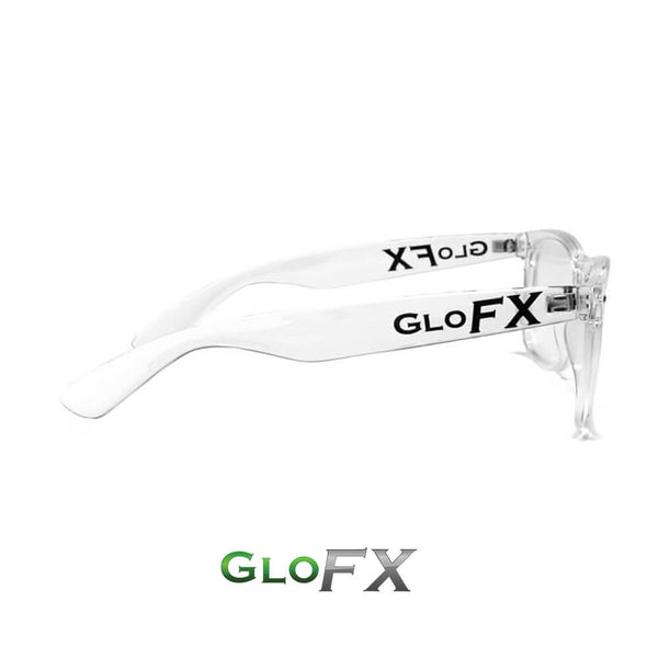 GloFX Heart Effect Diffraction Glasses – Clear