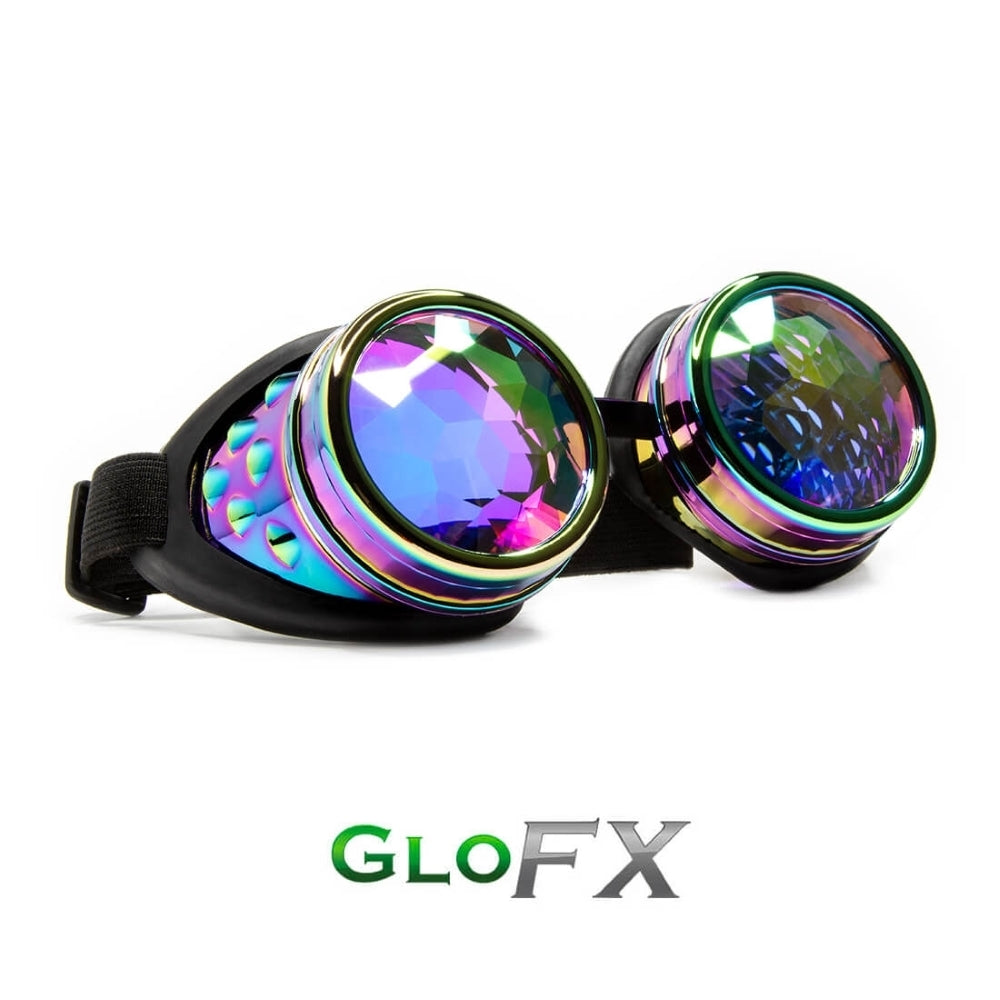 GloFX Kaleidoscope Goggles - Polychrome - Rainbow Fractal