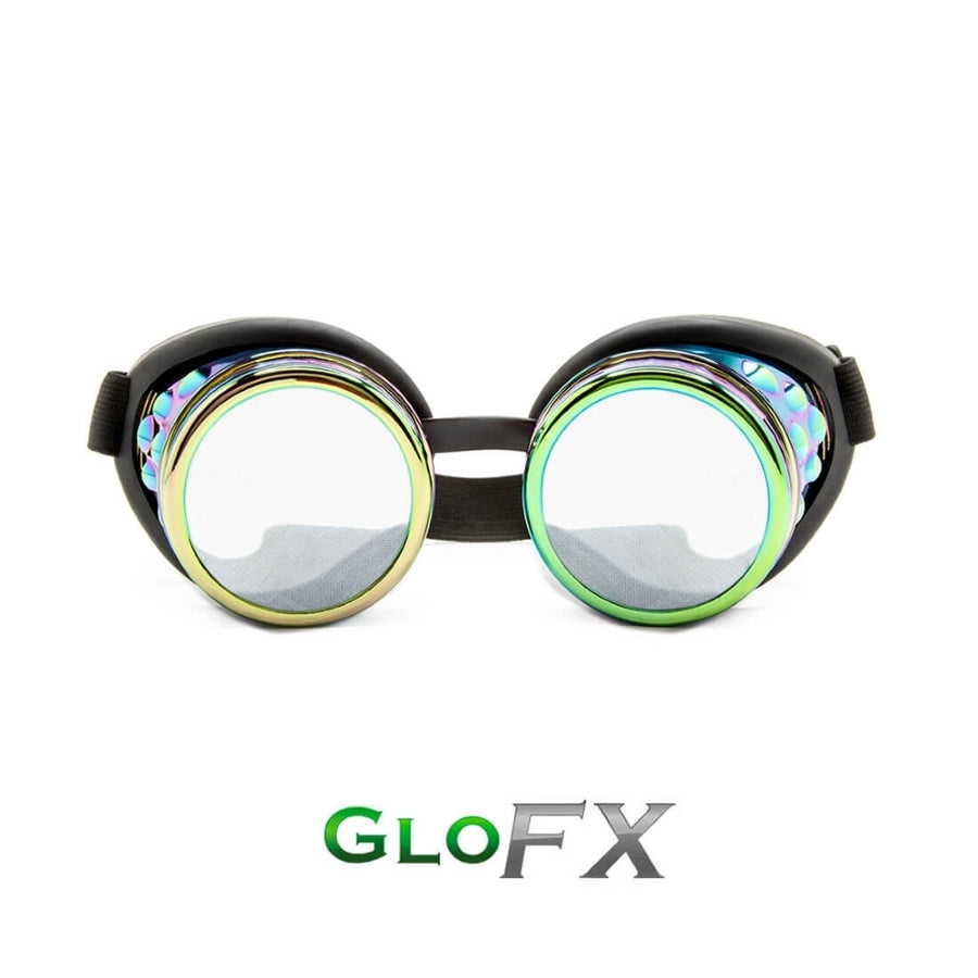 GloFX Diffraction Goggles - Polychrome - Clear