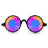 GloFX Kaleidoscope Glasses - Black - Wormhole Flat Back