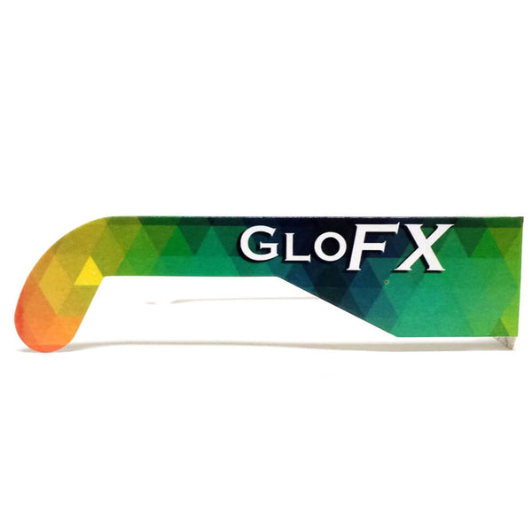 GloFX Paper Diffraction Glasses - Orange Geometric