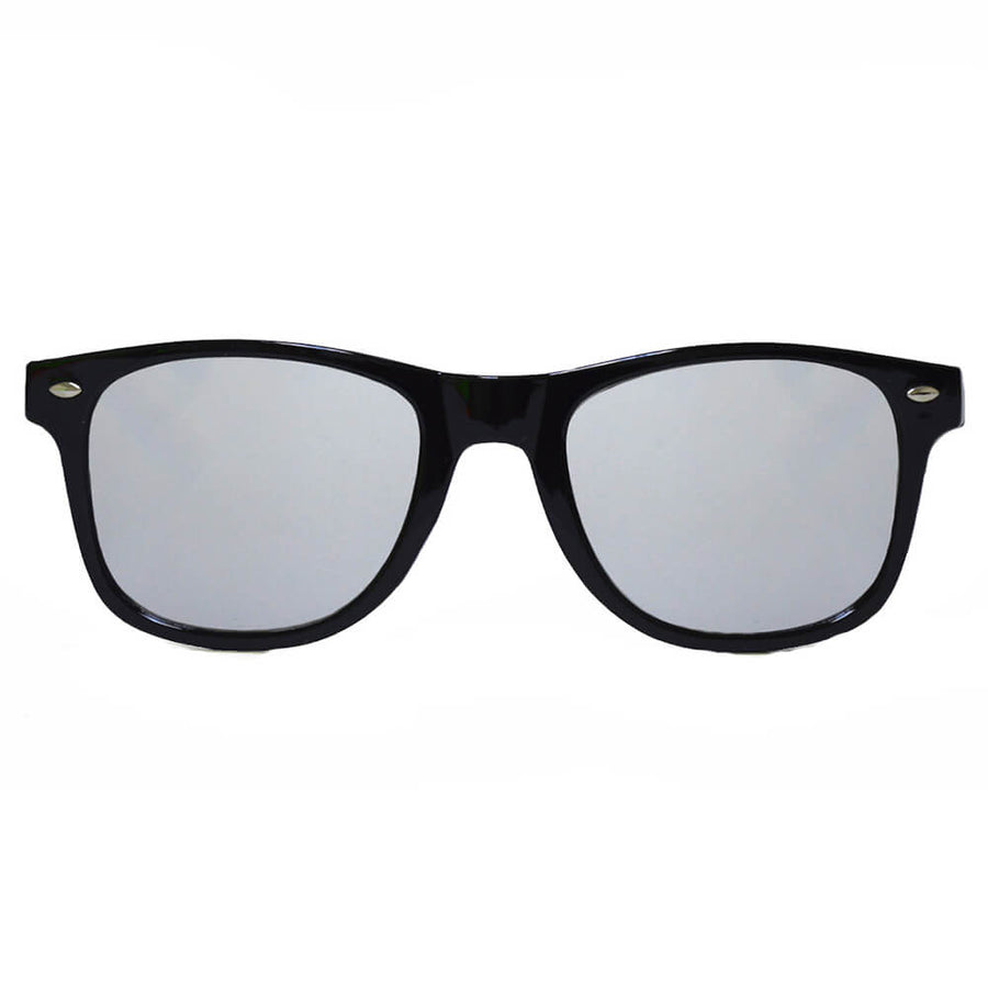 GloFX Diffraction Glasses - Black - Silver Mirror