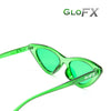 GloFX Cat Eye Colour Therapy Glasses - Green