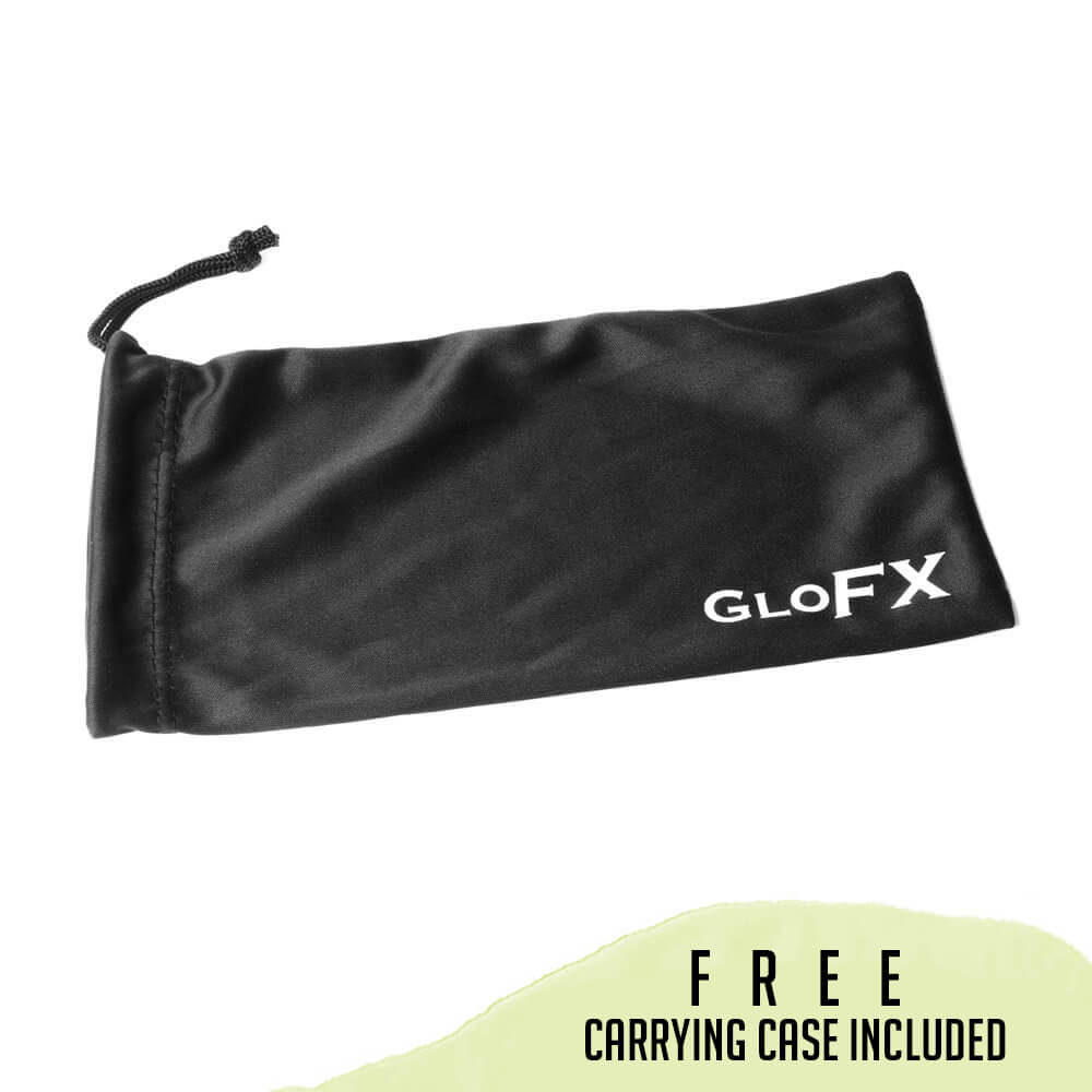 GloFX Kaleidoscope Glasses - Black - Wormhole Flat Back