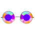 GloFX Imagine Kaleidoscope Glasses - Silver - Wormhole