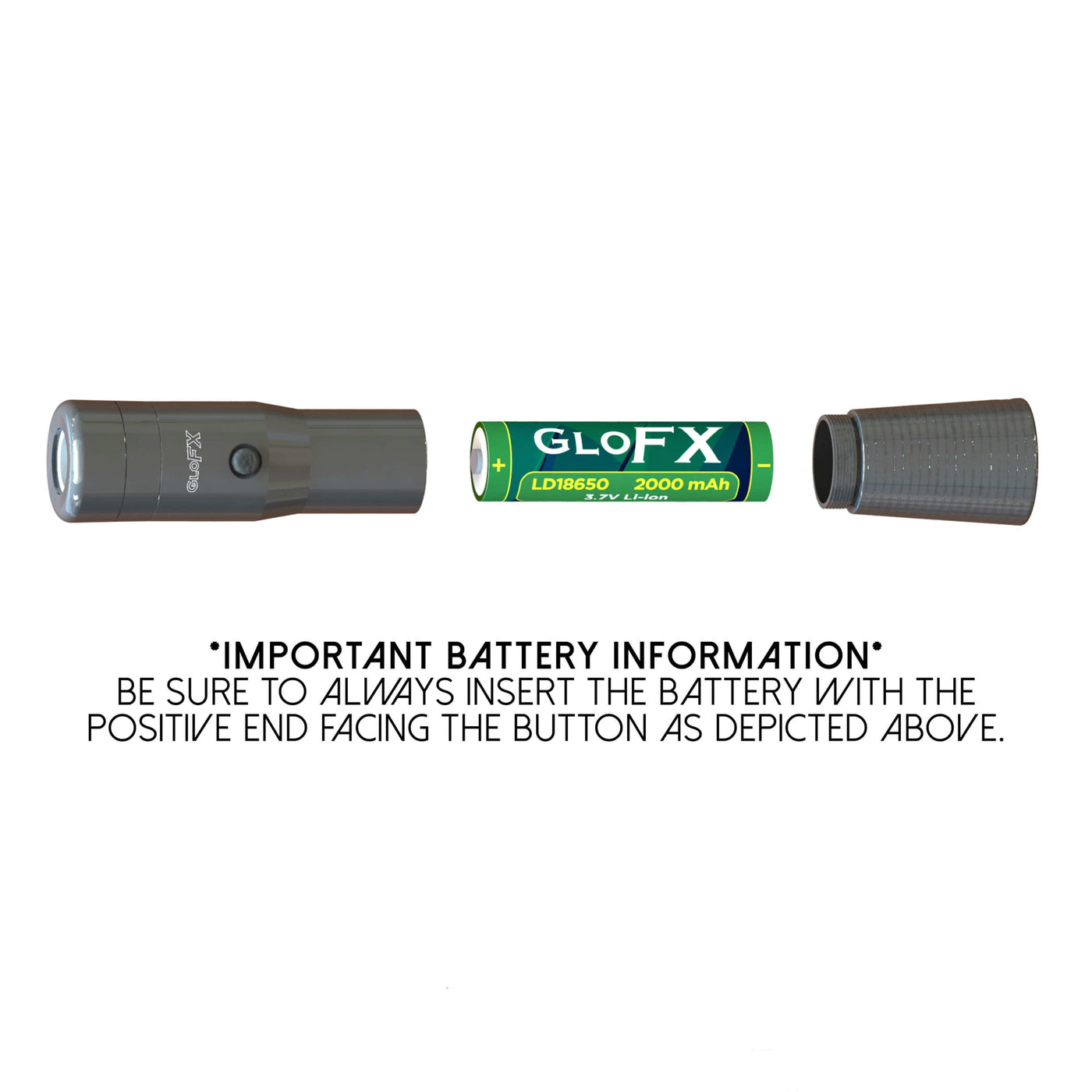 GloFX Space Whip Remix Cosmic Cable Battery 