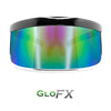 GloFX Galactic Invader Sunglasses Fashion Visor - Rainbow Gradient