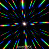 GloFX Galactic Invader Diffraction Visor – Rainbow Gradient