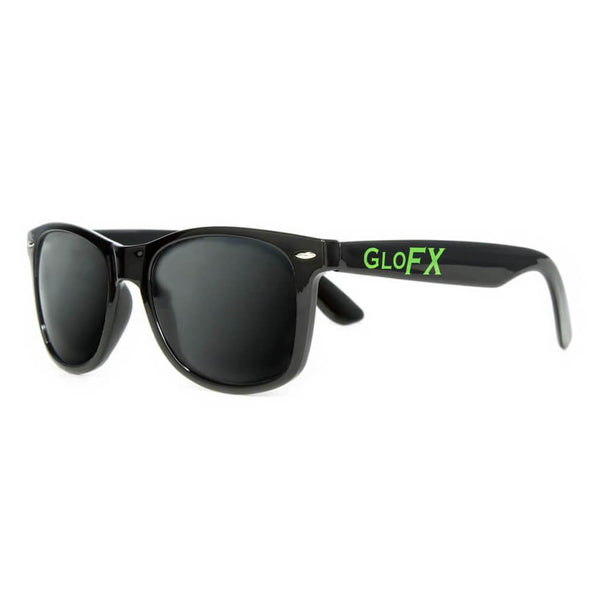 GloFX Diffraction Glasses Black Tinted