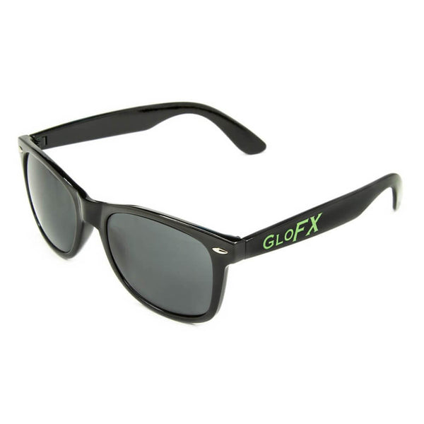 GloFX Diffraction Glasses Black Tinted Sunglasses