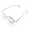 GloFX Kaleidoscope Glasses - White - Wormhole Flat Back