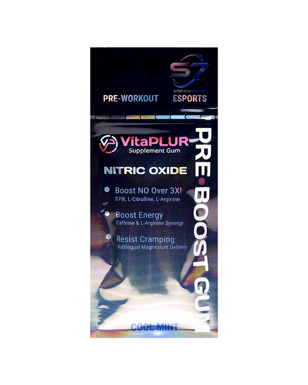 VitaPlur Cool Mint Pre-Workout E-Boost Gum