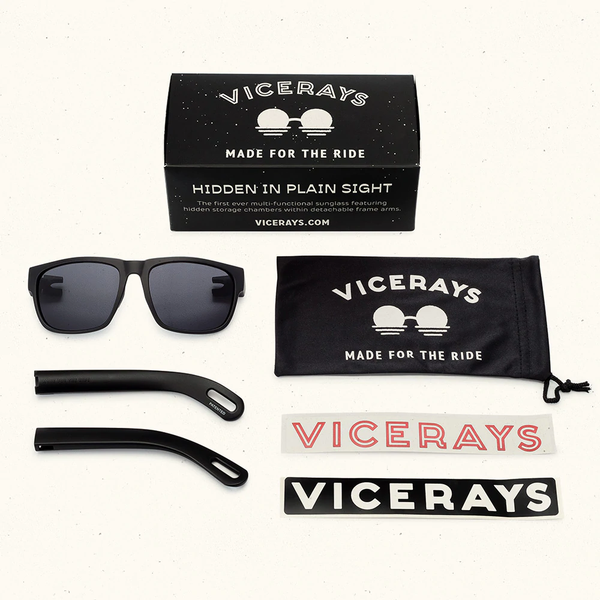 ViceRays Stash Sunglasses - Moon Rock Matte